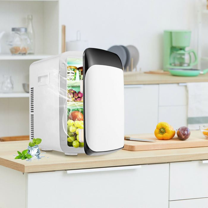 2-in-1 Travel Fridge Model - Portable Warmer Cooler Appliance - Ideal for Outdoor Trips and Keeping Food Fresh