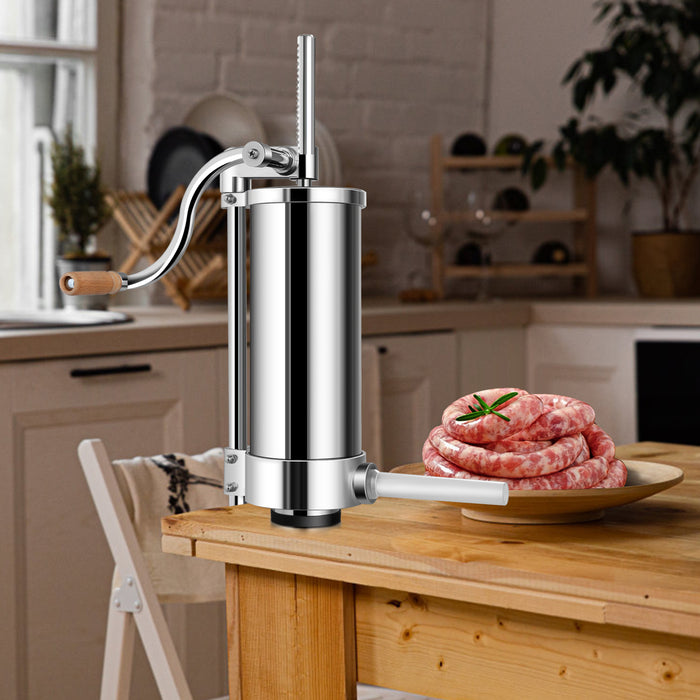 4 Tube Sausage Stuffer Machine, 3.5L Capacity - Easy Operable Kitchen Gadget for Sausage Making - Ideal for Home Chefs and Grill Enthusiasts