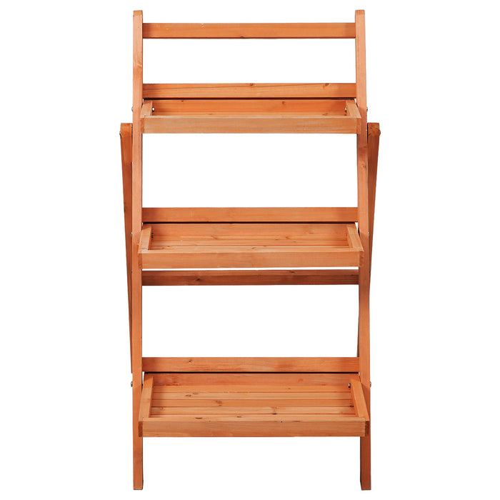 3-Tiered Flower Rack - Plant & Bonsai Pot Stand Storage - Ideal for Home Gardening Enthusiasts