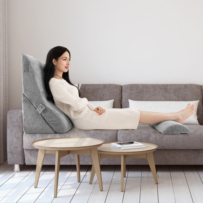 3 PCS Bed Wedge Pillow Set - With Machine-washable Cover, Suitable for Snoring Issues - Ideal for Snorers or Sleep Apnea Sufferers