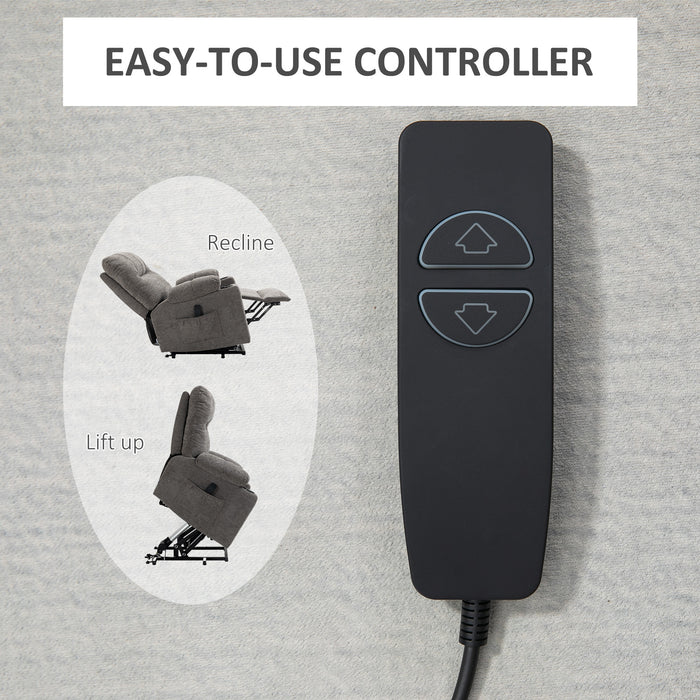 Power Lift Recliner Chair with Remote - Electric Riser for the Elderly, Comfortable Upholstered Armchair - Easy Mobility & Accessibility Aid for Seniors