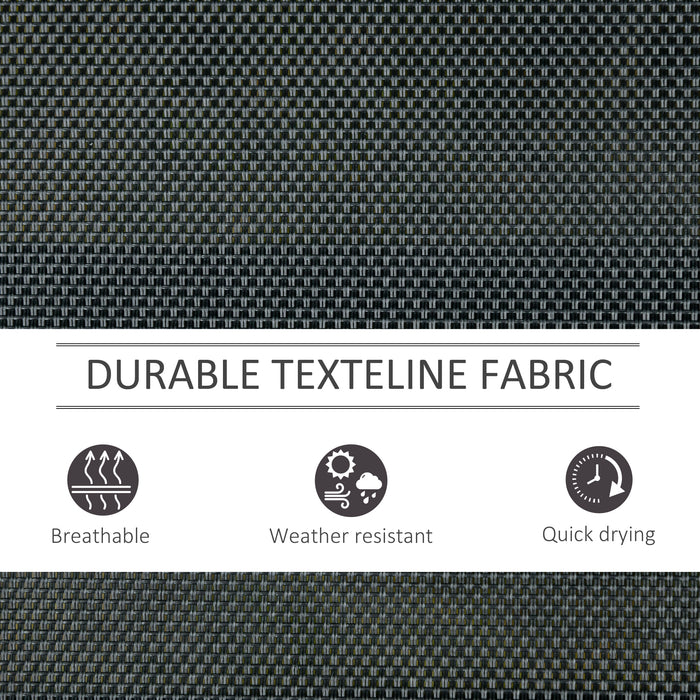 3-Person Outdoor Glider Bench - Rocking Garden Patio Loveseat with Sturdy Metal Frame - Comfortable Seating for Patio, Garden, Porch