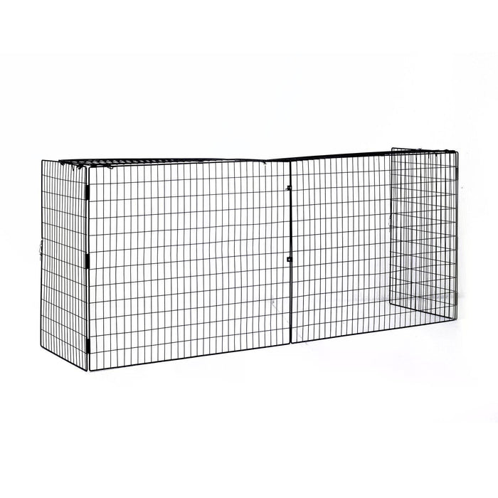 Extendable Safety Fireguard - Versatile and Adjustable Black Fire Screen - Essential Protection for Families and Pets