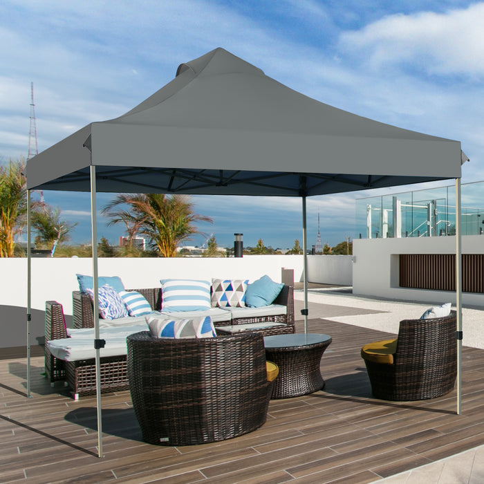 3m x 3m Pop-Up Canopy Tent - Commercial Instant Shelter Solution - Ideal for Outdoor Events and Trade Shows