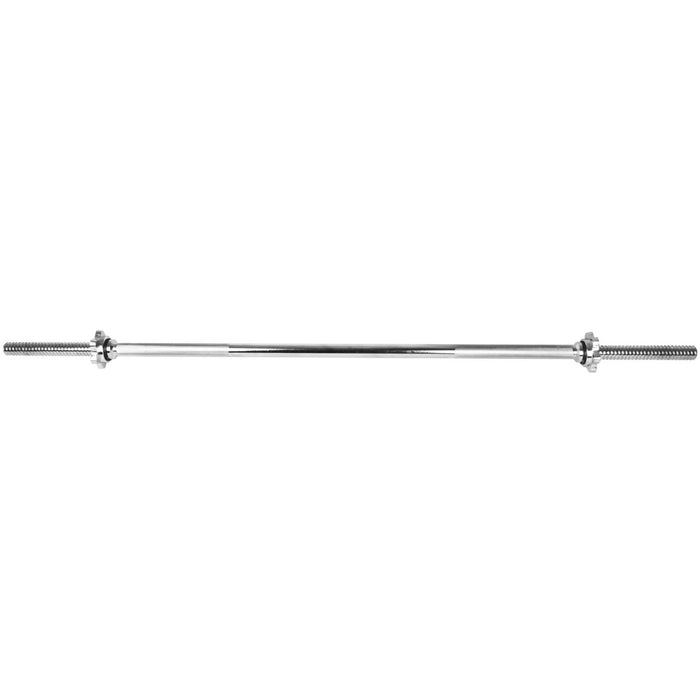 4ft Spinlock Straight Barbell - Heavy-Duty Weightlifting Bar with Secure Grip - Ideal for Home Gym Fitness Enthusiasts