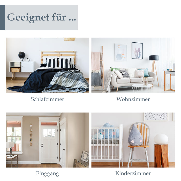 Rectangle PU Leather Footstool - 40cm Small Black Ottoman - Ideal for Extra Seating or Footrest