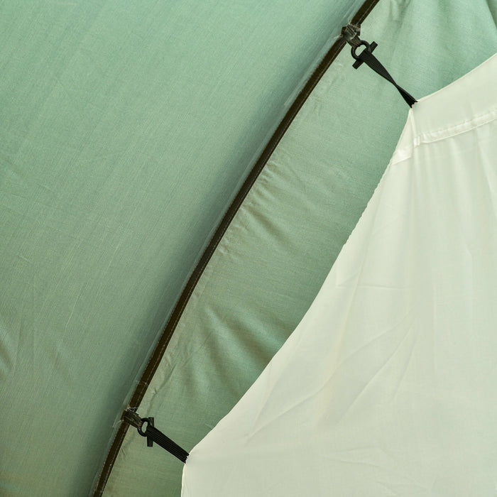 5-Person Family Camping Tent with Gazebo - Waterproof Garden Shelter with Rainfly, Multichamber Design - Spacious Outdoor Accommodation for Groups, Includes Carry Bag