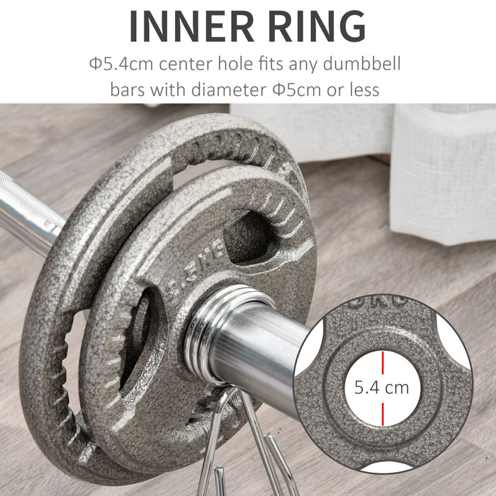 Olympic Grip Weight Plate Sets - 4 PCS for Strength Training, Crossfit & Weightlifting - Ideal Barbell Weights for Home Gym Setup