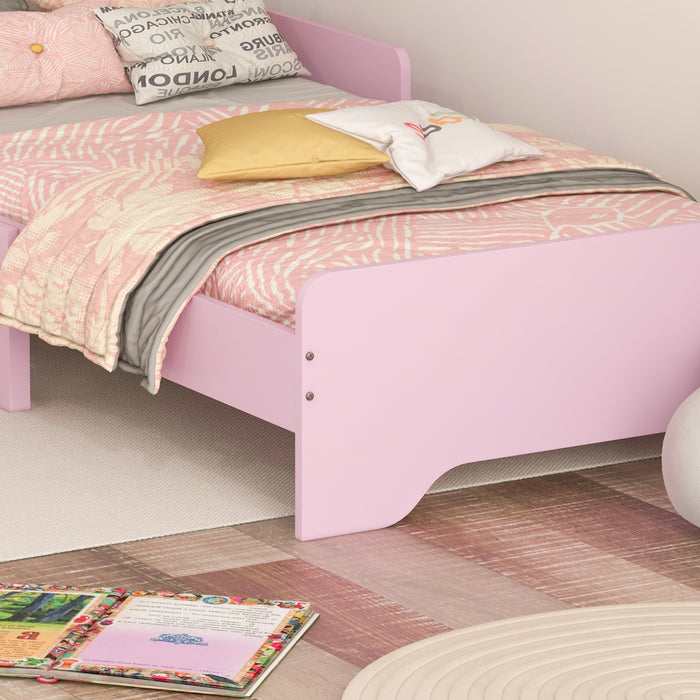 Toddler Princess Cloud Bed - Kids' Pink Bed Frame with Whimsical Design, 143x74x55 cm - Perfect for Transitioning to Big Kid Bed