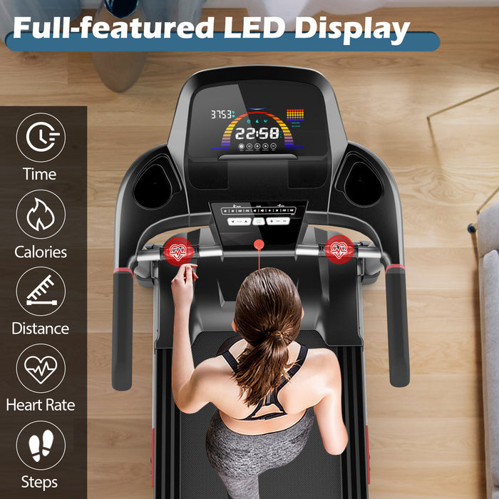 4.75HP Folding Treadmill - High-Speed Home Workout Equipment with 20 Preset Programs & Bluetooth Speakers - Perfect Cardio Solution for Fitness Enthusiasts