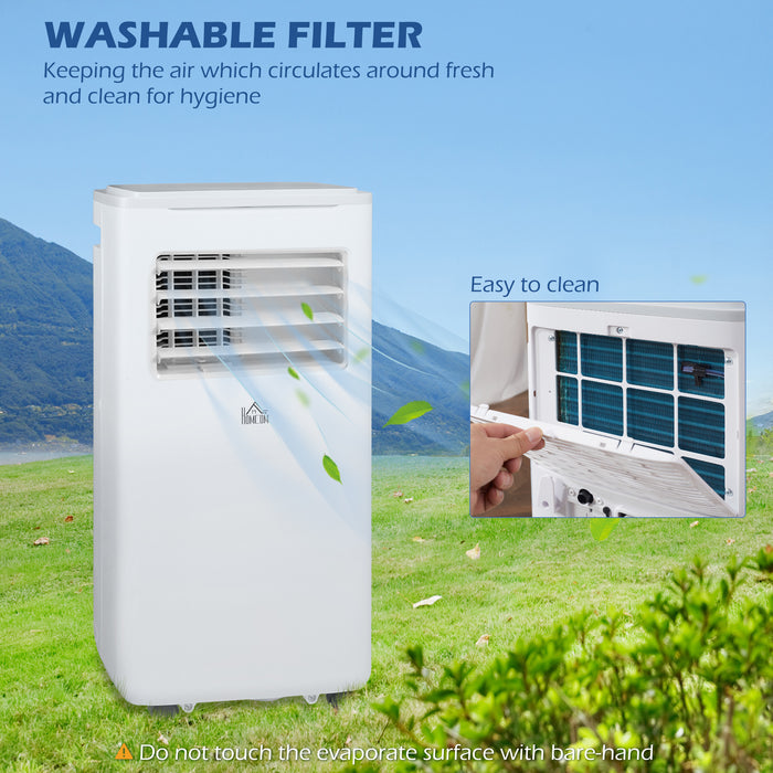 9000 BTU Portable Air Conditioner - WiFi-Enabled Smart Cooling Dehumidifier Fan with LED Display - Ideal for Rooms up to 20m² with Remote Control