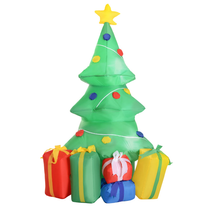 Inflatable 1.5m Holiday Decoration - Christmas Tree with Built-in LED Lights - Festive Display for Home & Yard