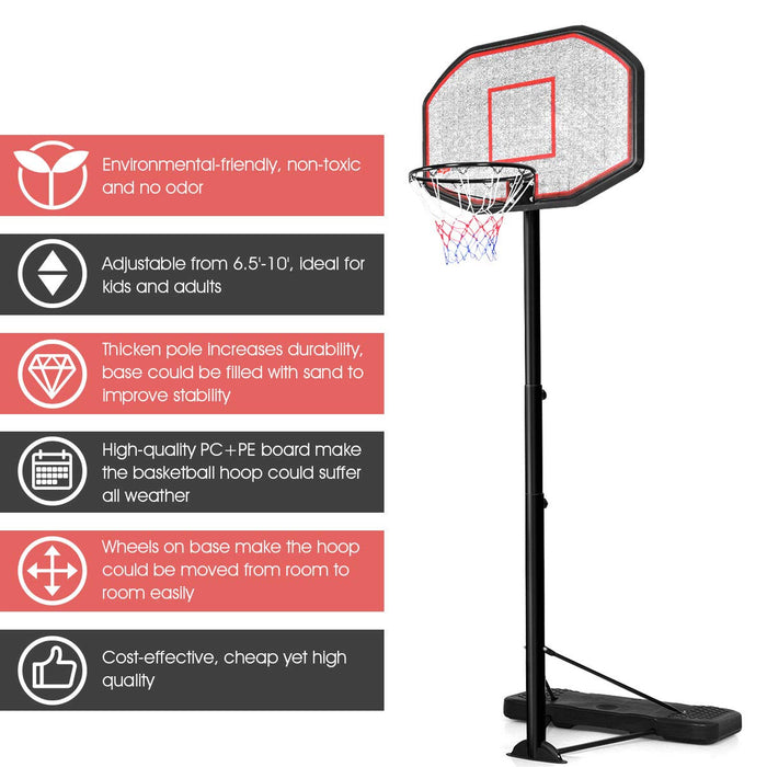 3M - Adjustable Height Basketball Hoop - Perfect for Amateur and Professional Players