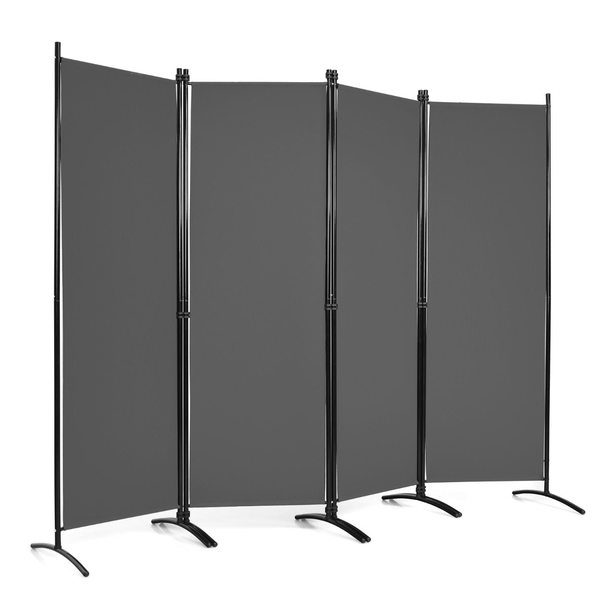 Protector Model 4P - Black 4 Panel Wall Privacy Screen for Home - Ideal for Those in Need of Additional Home Privacy