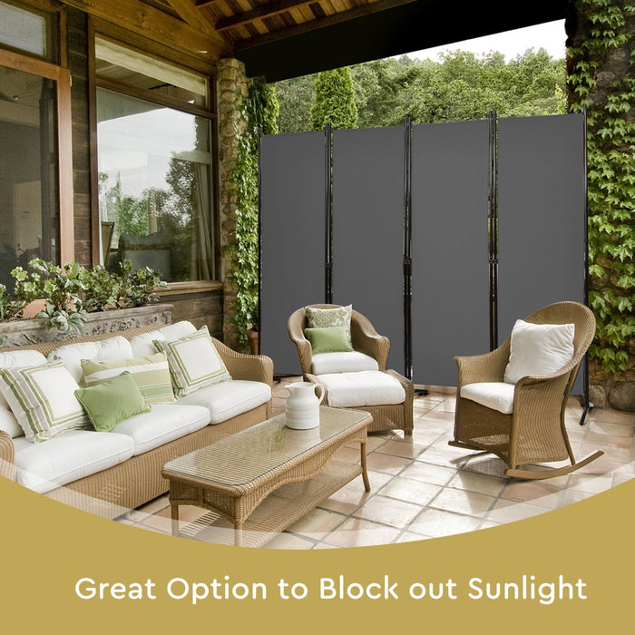 Protector Model 4P - Black 4 Panel Wall Privacy Screen for Home - Ideal for Those in Need of Additional Home Privacy