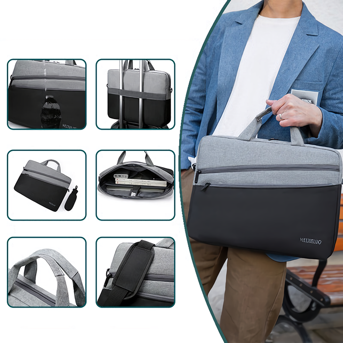 Waterproof Travel Laptop Briefcase - 15.6-inch Shoulder Bag, Large & Fashionable Notebook Handbag - Perfect for Computer Users on the Go