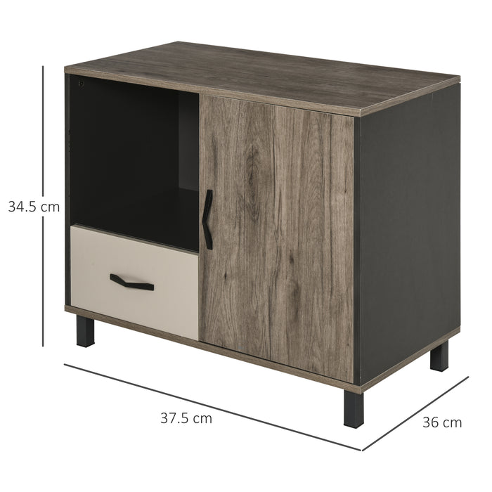 Floor Standing File Cabinet Sideboard - Multipurpose Storage with Drawers and Shelves - Ideal for Office Organization and Clutter Reduction