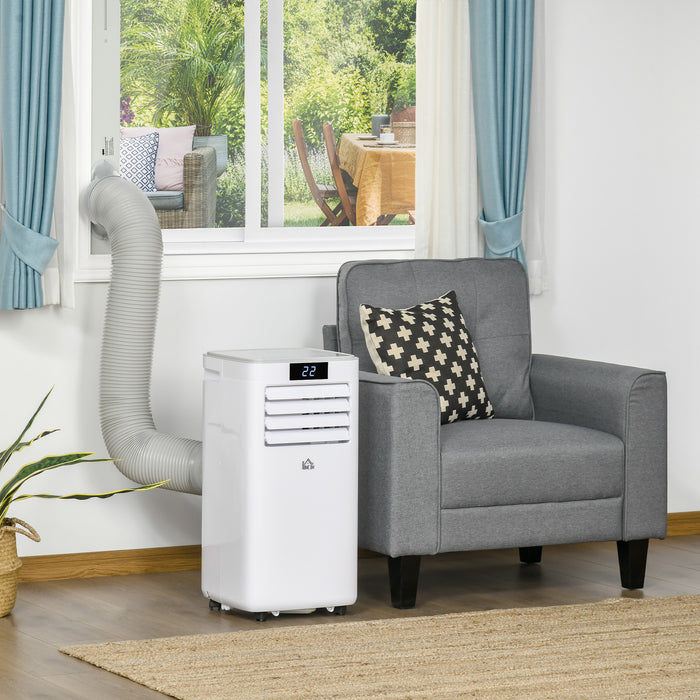 10000 BTU Portable Air Conditioner - Remote-Controlled Cooling, Dehumidifying, and Ventilating Unit with LED Display - Ideal for Home and Office Use