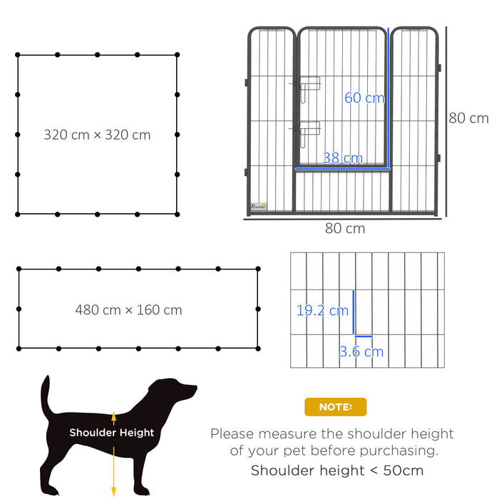 Heavy Duty 16-Panel Puppy Playpen - Safe Confinement for Small to Medium Dogs, Suitable for Indoors and Outdoors - Ideal for Training and Exercise in a Controlled Environment