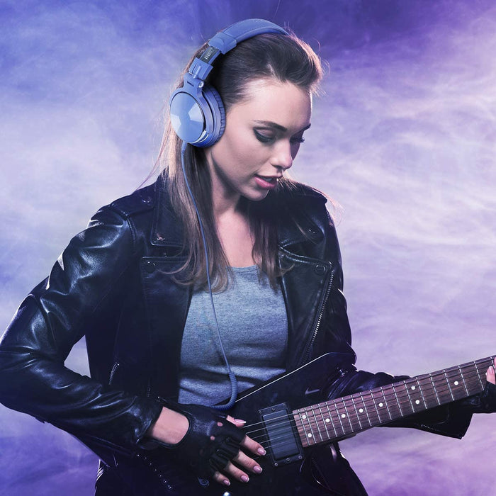 Oneodio Pro-002 Wired Headphones HIFI Bass 50MM Drivers Noise Reduction Foldable 3.5MM 6.35MM Over-Ear Studio DJ Gaming Headset with Mic