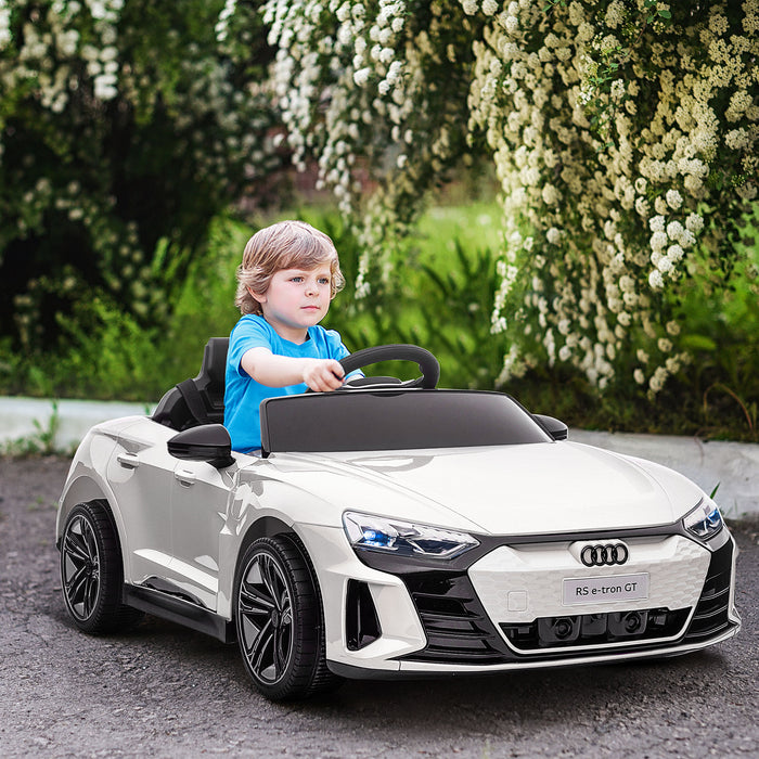 Audi Official Kid's Electric Car with Remote - 12V Battery Power, Suspension, Lights & Music Features - Safe Playtime for Children with Parental Controls