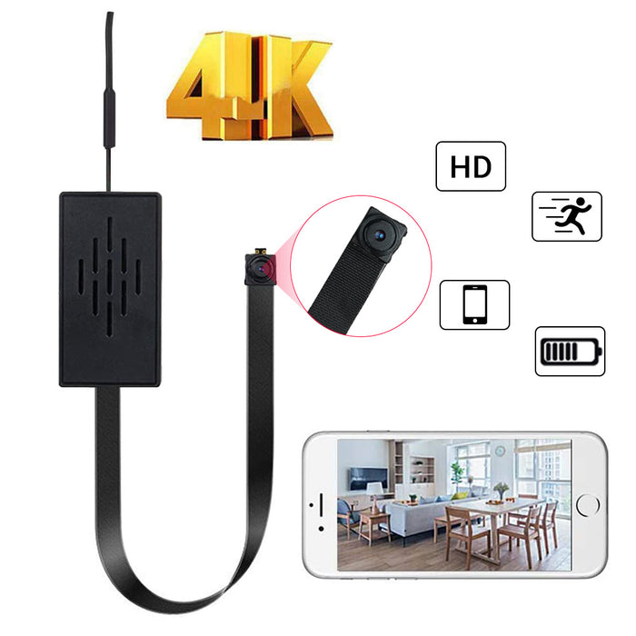 4K 1080P WiFi IP Camera Module - Motion DV P2P Video Recorder Camcorder with Remote Control & Hidden TF - Ideal for Home Security Surveillance