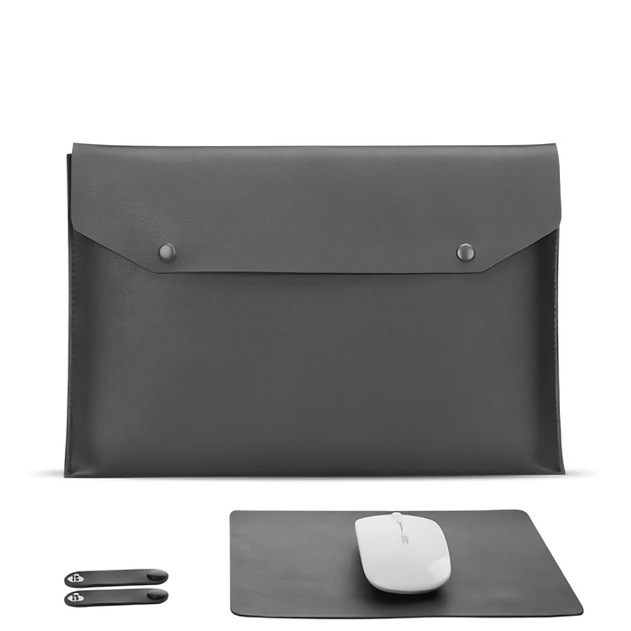 Dell MacBook Pro Laptop Briefcase - 13/14/15 Inch Leather Waterproof Tablet Case & Notebook Sleeve - Lightweight Solution for Professionals On-the-Go