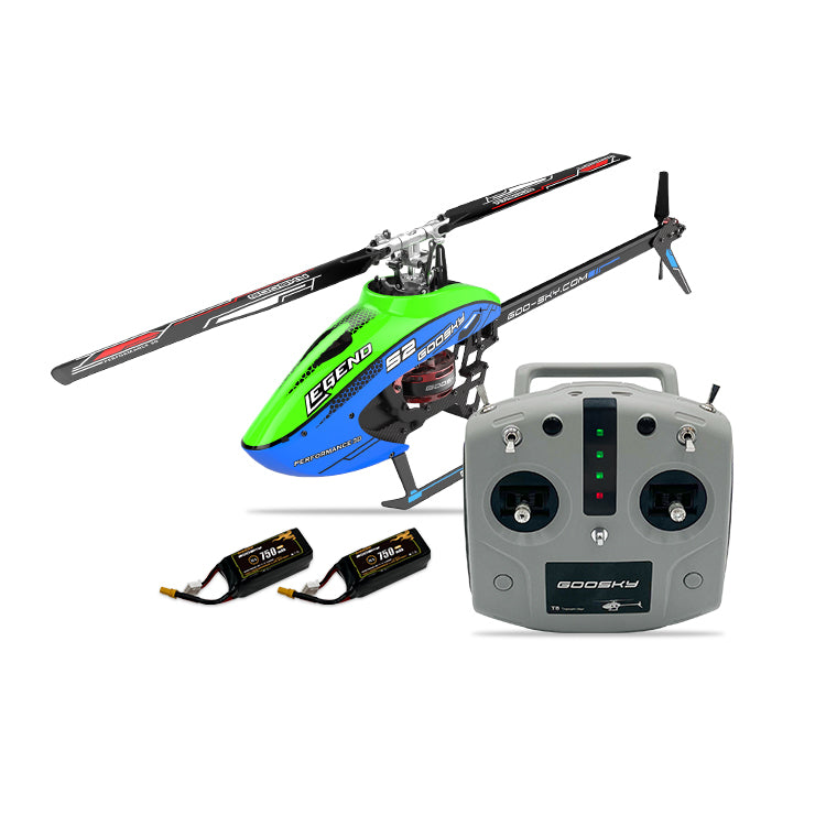 GOOSKY S2 6CH - 3D Aerobatic RC Helicopter with Dual Brushless Direct Drive Motors and GTS Flight Control System - Perfect for thrill-seekers and hobbyists