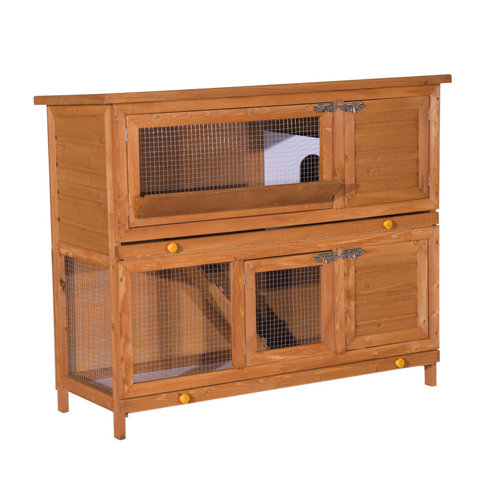 H-Sauce 100 cm - Spacious, Durable Yellow Rabbit Cage - Ideal Home for Pet Rabbits