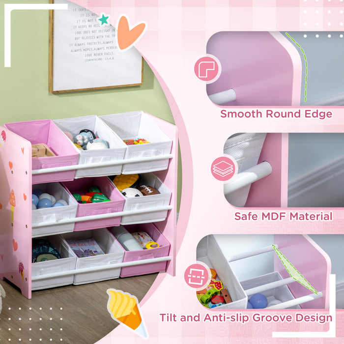 Princess Bedroom Set for Kids - 5PCs: Includes Bed, Toy Box Bench, Storage, Dressing Table & Stool - Ideal for Ages 3-6, Pink Decor