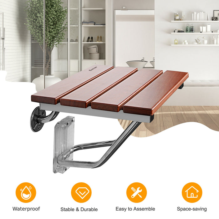 WallCraft Pro - Wall Mounted Foldable Bench for Showers and Bathroom Stool - Perfect for Elderly, Disabled or Limited Mobility Users