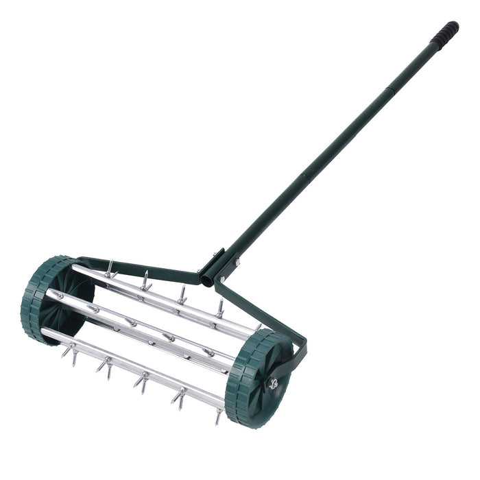 Heavy Duty Model - Rolling Grass Lawn Aerator for Garden Maintenance - Ideal Solution for Aeration Needs of Any Lawn or Garden