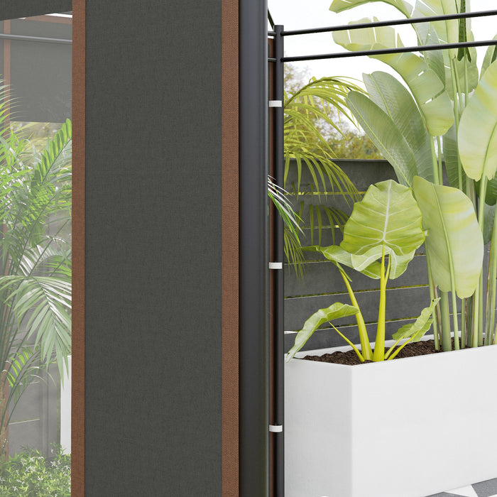 Gazebo Side Panel Replacements 2-Pack - Fits 3x3m or 3x6m Pop Up Gazebo with Doors and Windows - Ideal for Privacy and Weather Protection
