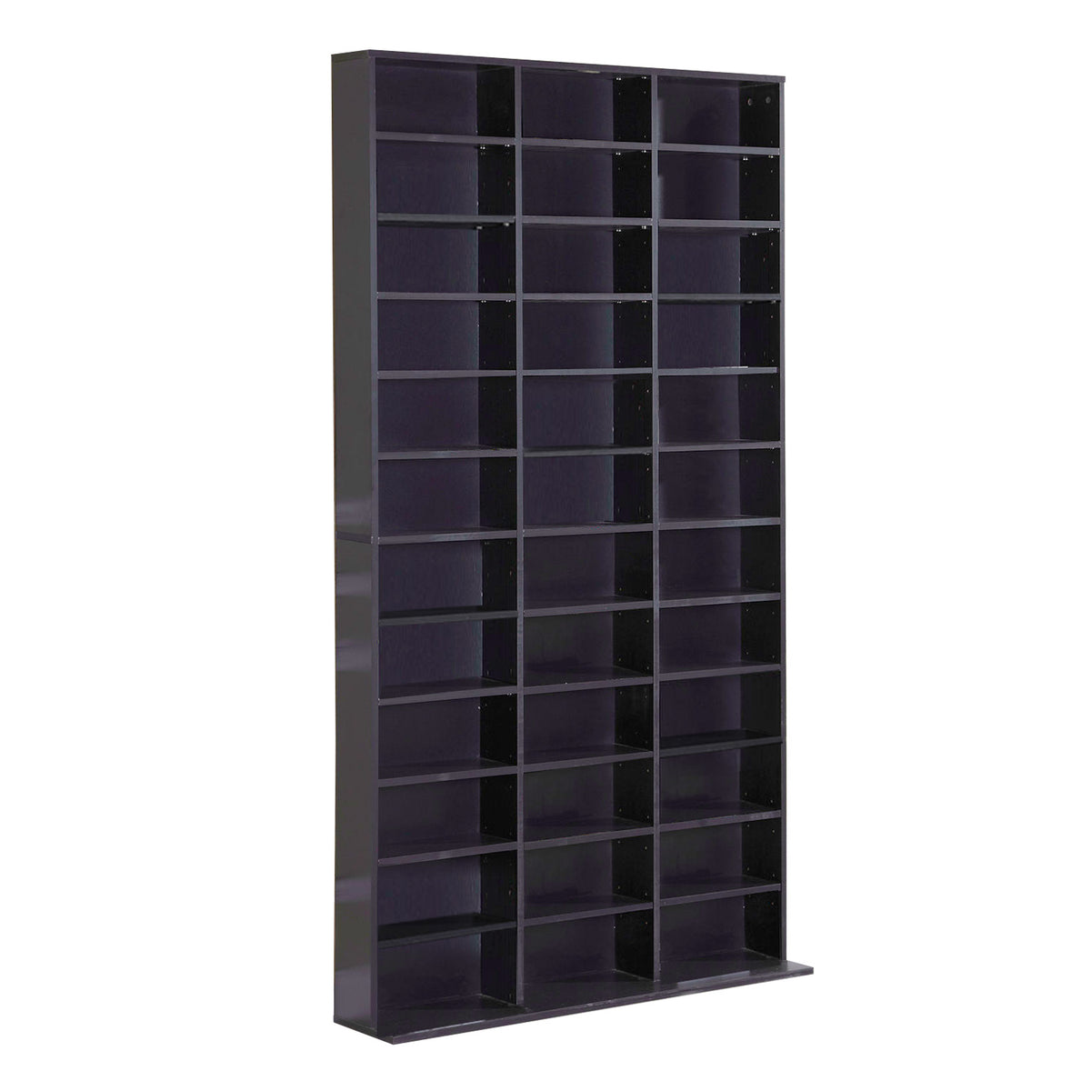 Black CD/DVD Storage Rack - Holds 1116 CDs - Media Organizer — Shopsta UK