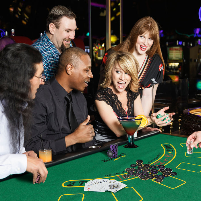 Poker Chip Set, 600 Pieces - 14 Gram Claytec Chips with Carrying Case - Perfect for Game Nights, Poker Enthusiasts and Collectors