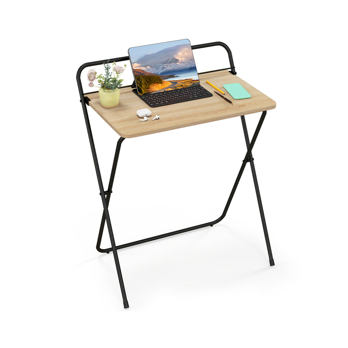 60CM Foldable Computer Desk - Includes Tablet Bracket, Space-Saving Design - Ideal for Home Office or Dormitory Use