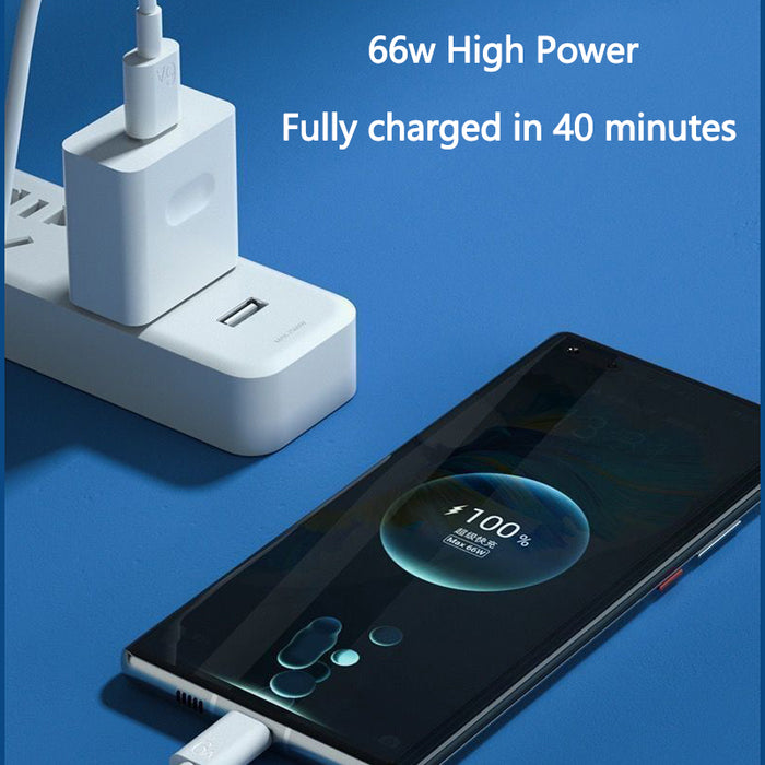 7A USB to Type-C Cable - 6A/7A Fast Charging, Data Transmission, PVC Core Line, 0.25M/1M/2M Lengths - Compatible with Huawei Mate 40Pro, Xiaomi Mi12, Samsung Galaxy Z Fold 2