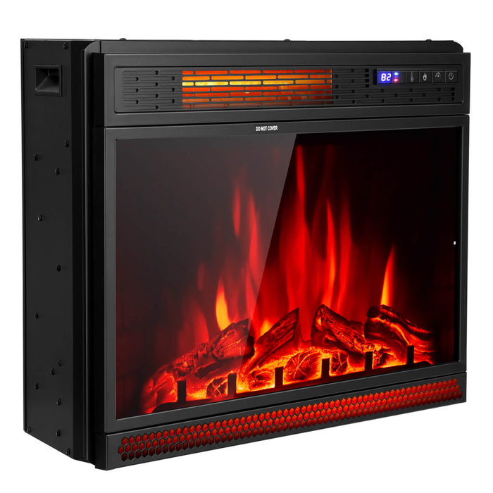 Electric Fireplace 64cm Model - Wall Mounted with Remote Control and Thermostat - Ideal Heating Solution for Homes