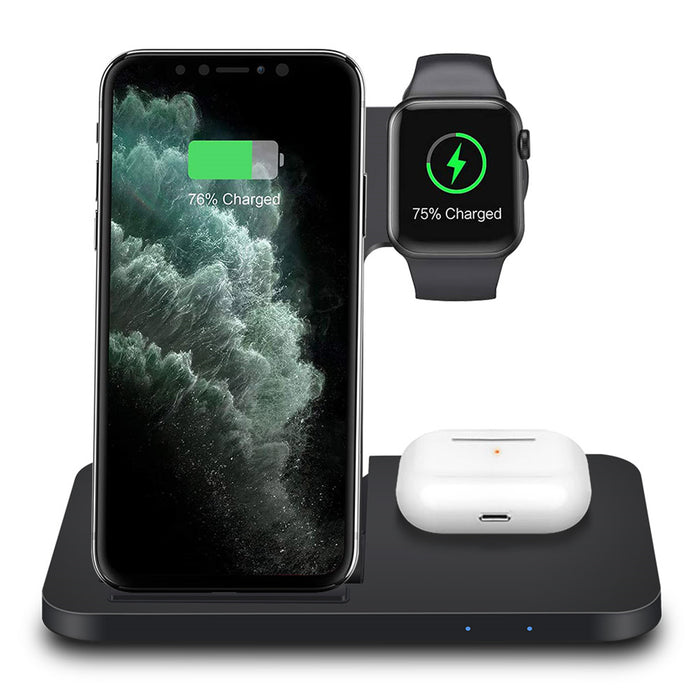 Bakeey 3 in 1 15W Fast Charging Dock Wireless Charger for Iphone 11 XS XR X 8 Apple Watch 5 4 3 Airpods Pro