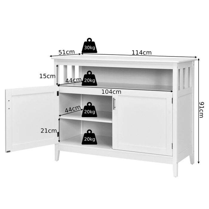 Sideboard Storage Unit - Adjustable Shelves, Elegant Home Furniture - Ideal for Decluttering Living Spaces