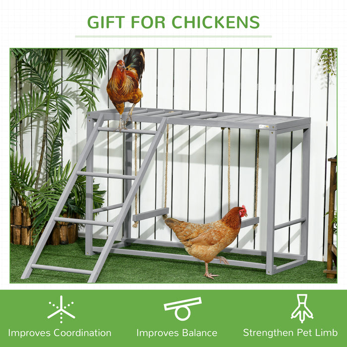 Walk In Chicken Run - Outdoor Hen Enclosure with Activity Shelf and Weatherproof Cover - Spacious Coop for Healthy Poultry Exercise and Protection