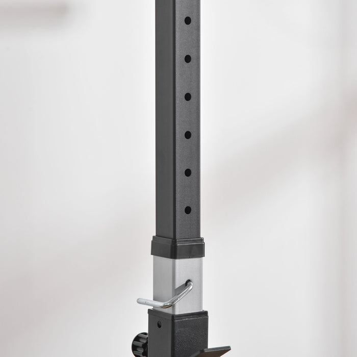 Adjustable Squat Rack Stand - Portable Barbell and Weights Holder for Weight Lifting - Ideal for Home Gym Workout Training