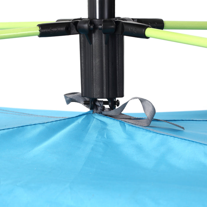 Pop-up Beach Tent for 1-2 People - Easy Setup with Dual Mesh Windows & Entryways, Dark Green - Ideal for Sun Shelter and Privacy