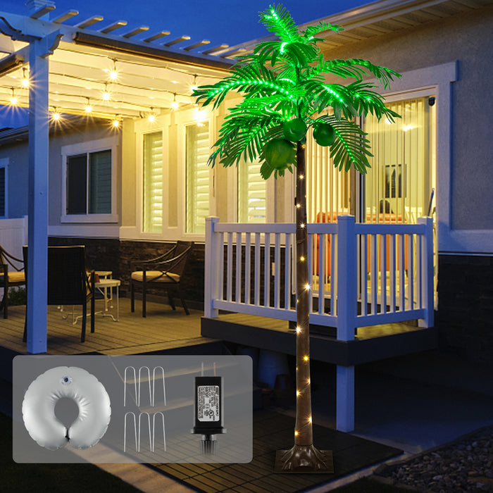 Tropical-related LED Lights - Lighted Artificial Palm Tree in Hawaiian Style - Perfect for Home and Outdoor Decorations