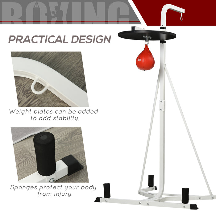 Adjustable Free-Standing Boxing Speed Bag Platform - Heavy-Duty Punching Bag Stand for Reflex Training - Ideal for Boxers and Fitness Enthusiasts