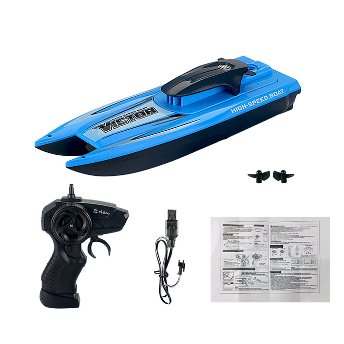 T15 1/47 2.4G RC Boat - Waterproof High-Speed Racing, Rechargeable Electric Radio Remote Control Toys Ship - Ideal Gift for Boys and Children