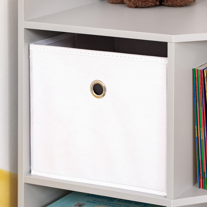 Corner Toy Storage Organizer for Kids - Bookcase Rack with Drawers and Anti-tipping Hardware for Safety - Ideal for Children's Playroom and Bedroom Storage Solutions