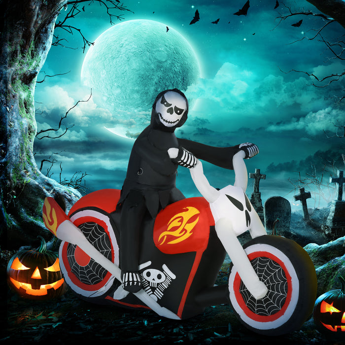 Inflatable Grim Reaper Halloween Decor - 180x55x120cm Next Day Delivery Available - Ideal for Spooky Outdoor Displays