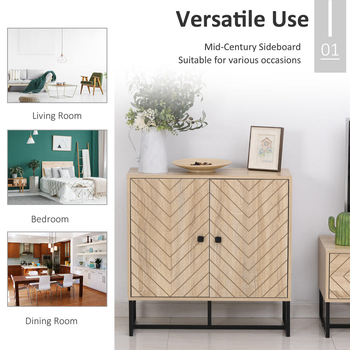 Modern Metal Frame Storage Cabinet - Adjustable Shelf with Handles and Tabletop - Stylish Organiser for Contemporary Home Decor