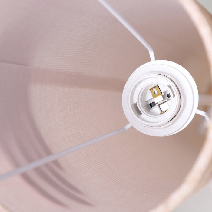 Modern 47" Wooden Floor Lamp with Beige Linen Shade - Elegant Lighting for Bedrooms, Studies, and Living Areas - 120cm Tall Cozy Illumination Solution